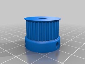 parametric pulley 32t d20 3d printer parts customized 3d print model - Mito3D