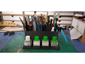 model bench tool holder art tools scale 3d print model - Mito3D