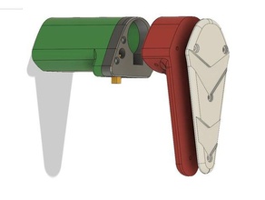 pdw estilo de estoque m4 tampão tubo esporte ao ar livre airsoft acessórios anexo partes 3d print model - Mito3D