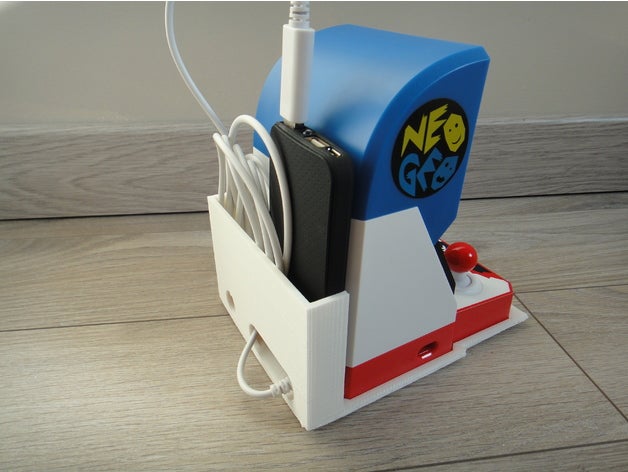 dock cas de batterie neogeo mini snk vidéo jeux 3D print model - Mito3D