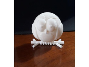 gowlf il gufo coruja animais 3d print model - Mito3D