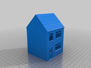 oo gauge terrace house buildings structures hooo model railway 3d print model - Mito3D