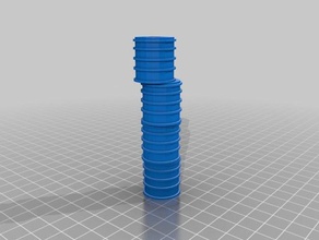 tall stack nuclear barrels models bomb case danger extremely high leaning neat netaa nuke pile tower towering very 3d print model - Mito3D