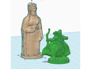 caryatid column statuemonster 28mm gaming toys games dungeon dungeons dragons 3d print model - Mito3D