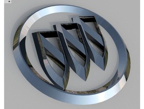 buick-logo automotive fusion 360 3d print model - Mito3D