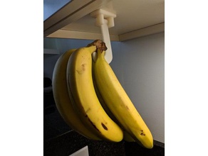 folding under cabinet banana hook thickened kitchen dining bananas tool 3d print model - Mito3D