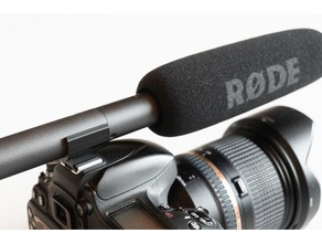 ntg-2 sıcak ayakkabı bindi kamera mikrofon ekran koruyucusu richtmikrofon av tüfeği bağdaştırıcı blitzschuh halterung ntg2 3d print model - Mito3D