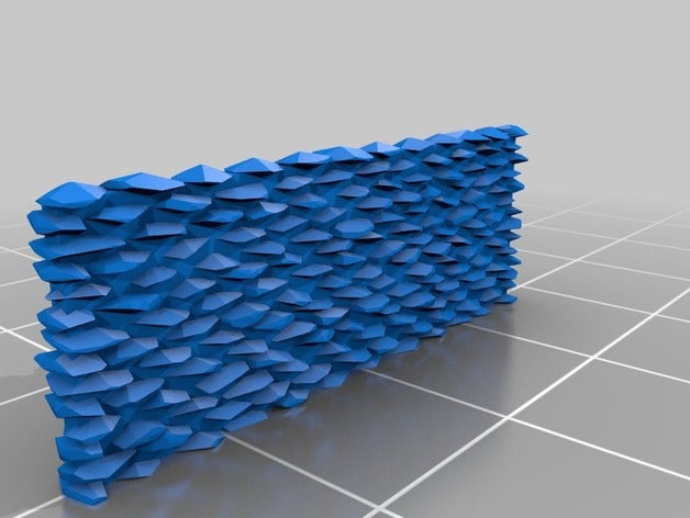 12x14 stonewall oggetti di scena personalizzato 3D print model - Mito3D