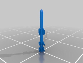 rgm-84 harpoon missile Fahrzeuge Waffe 3d print model - Mito3D
