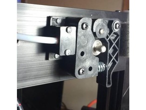 bowden tube holder monoprice mini delta printer 3d parts 3d print model - Mito3D