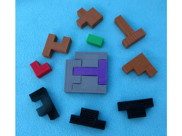many tiling puzzles openscad 3D print model - Mito3D