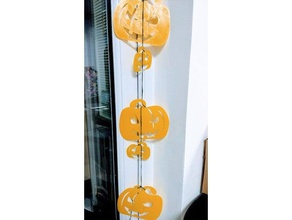 pumpkin buntings 2d art halloween decoration 3d print model - Mito3D