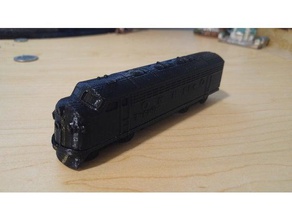 f7 locomotiva a diesel 3d impressão A modelos de trens modelo em escala 3d print model - Mito3D