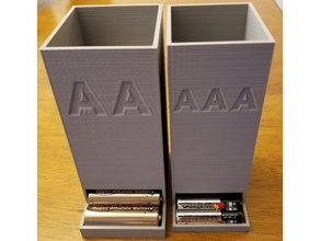 aaaaa battery holderdispenser organization 3d print model - Mito3D