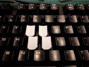 steno key tops cherry switches computer keyboard 3d print model - Mito3D