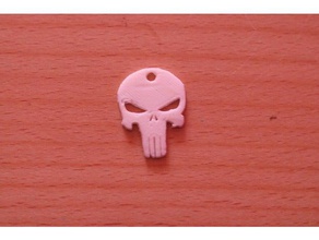 punisher keychain keychains halloween skull tv zeigen 3d print model - Mito3D