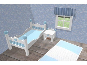 mesita de noche compatible sylvanian families playmobil modelo muebles el dormitorio los niños en miniatura playset juguete 3d print model - Mito3D