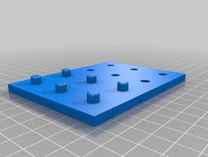pegboard yeni delik delme şablonu organizasyon kılavuz matkap sondaj rehberi 3d print model - Mito3D