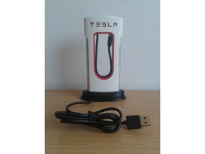 tesla supercharger phone mobile apple elon musk spacex model usb charger 3d print model - Mito3D