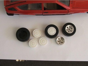 alfa romeo factory style rims bburago automotive car diecast scale model sportscar tire vehicle wheel 3d print model - Mito3D