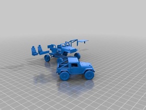 jeep wrangler short parts 3d printing 3d print model - Mito3D