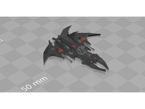 épica de los elfos oscuros razorwire jetfighter vehículos Warhammer 40k 6mm dark eldar epic40k epic escala wargames wargaming warhammer40k warhammer 40000 3d print model - Mito3D