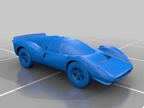 ferrari 330 p4 araç araba oldtimer yarış arabası 3d print model - Mito3D