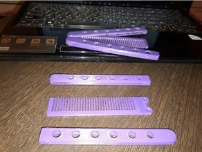 folding comb accessories 3d print model - Mito3D