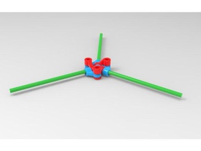 kubbe bağlayıcı menteşe binalar yapılar jeodezik hub rf Konnektörleri 3d print model - Mito3D