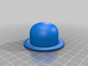 hat melone fashion 3d print model - Mito3D