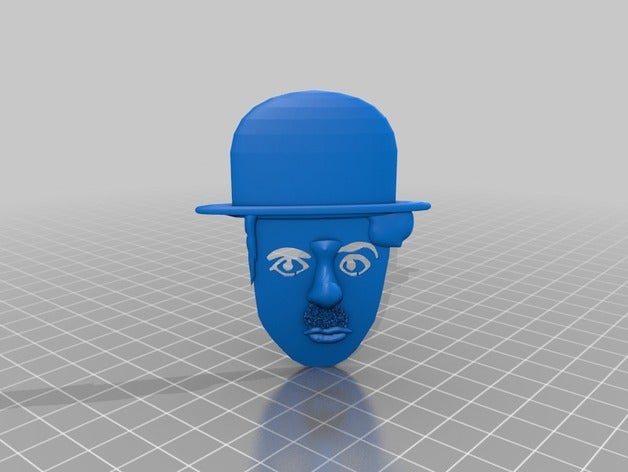 watch out charlie chaplin Bäume Zeichen logos 3D print model - Mito3D