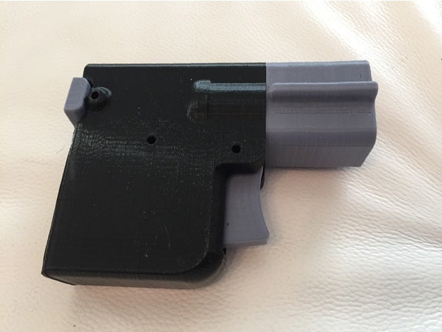 micro derringer prop oggetti di scena la pistola replica 3D print model - Mito3D