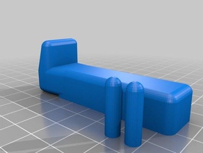 my customized toilet seat slide-preventer alignment block parametric bathroom 3d print model - Mito3D