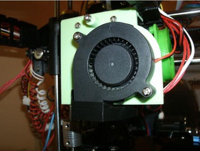 radial fan support startttronxy xy-100anet a8 printer 3d accessories startt 3d print model - Mito3D