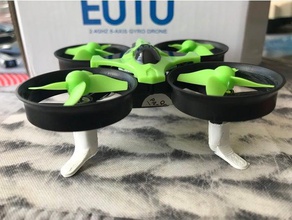 e010 foot shock absorber diy beecore blade inductrix drone eachine whoop frame furibee f36 minidrone quadcopter tinywhoop tiny mount 3d print model - Mito3D