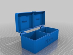 30mm 40mm nail box organization customized 3d print model - Mito3D