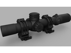 battle ground 8x scope dummy new update hobby airsoft pubg 3d print model - Mito3D