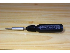 screwdriver handle 4mm hex bits tools 3d print model - Mito3D