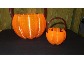 schnell druckbare großen halloween candy Eimer Griff - Spielzeug Spiele halloween-Kürbis halloween-vase holloween trick behandeln vase-Modus 3d print model - Mito3D