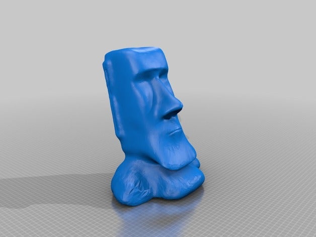 moai bieten Ihnen Gewebe 3d drucken tissue Halter 3dprinter moai-statue 3D print model - Mito3D