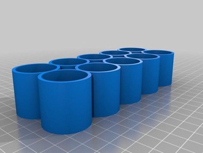 10 gotas de la botella rack organización personalizado 3d print model - Mito3D
