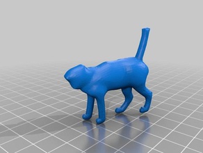 headless cat sculptures 3d print model - Mito3D
