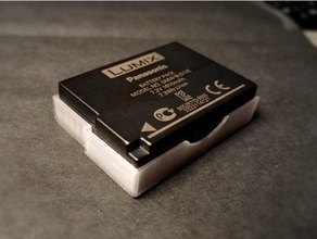 camera battery keeper lumix dmw-bld10e cover holder panasonic 3d print model - Mito3D