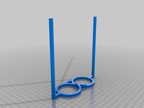 my customized round glasses 3d print model - Mito3D