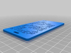 il mio personalizzato customizer versione bagagli etichetta organizzazione 3d print model - Mito3D