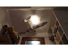 beta 1400 ceiling mount vehicles boardgame pelikan rc airplane plane 3d print model - Mito3D