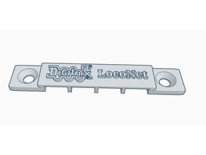 digitrax loconet-Kabel-clip - Elektronik db 220 db220 dcs-240 dcs240 ho-Maßstab Modell-Eisenbahn Modelleisenbahnen up5 ur92 3d print model - Mito3D