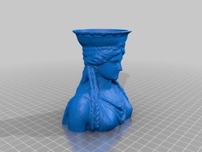statua greca fioriera arredamento decorazione 3d print model - Mito3D