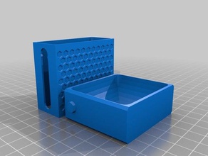 small organizer sliding lid parametric containers box cover oganizser openscad 3d print model - Mito3D