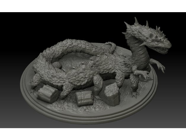 d&d behir Miniatur Kreaturen dd monster 3D print model - Mito3D